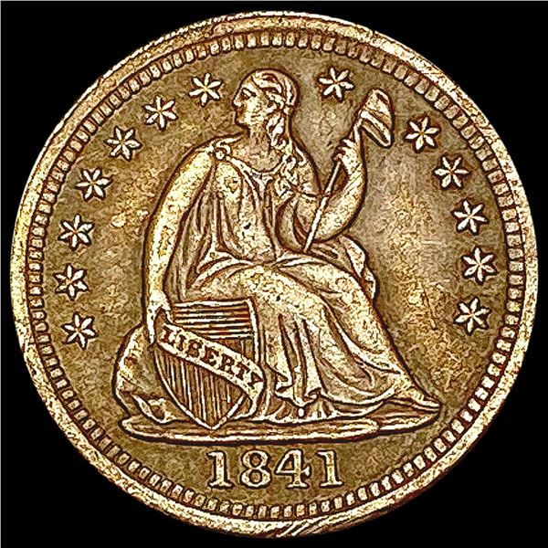 1841 Seated Liberty Half Dime CLOSELY UNCIRCULATED