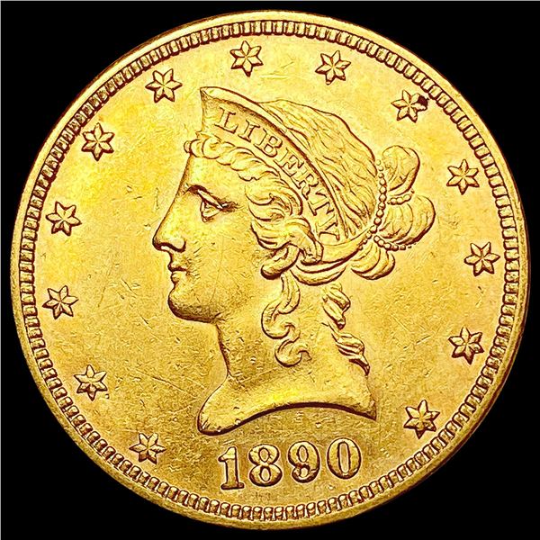 1890 $10 Gold Eagle CHOICE AU
