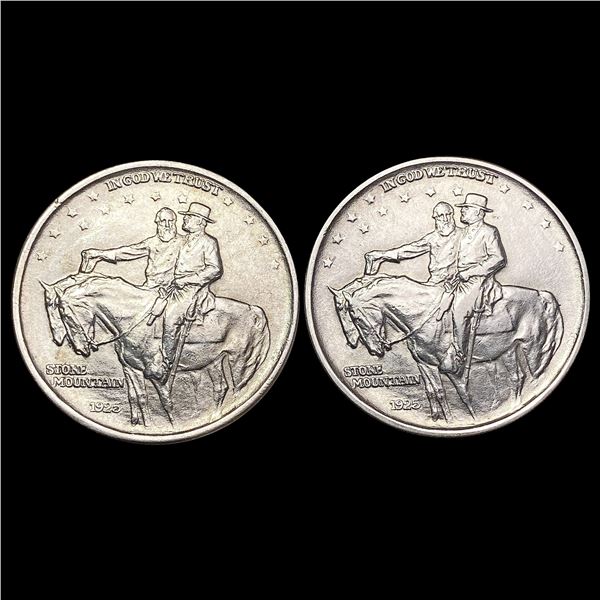 [2] 1925 Stone Mountain Half Dollar GEM BU