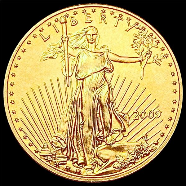 2009 1/10oz Gold $5 Eagle SUPERB GEM BU