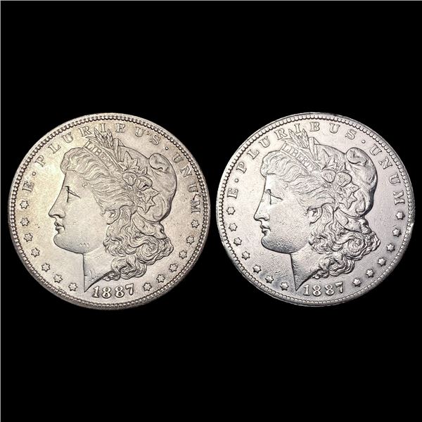 [2] 1887-S Morgan Silver Dollar UNCIRCULATED