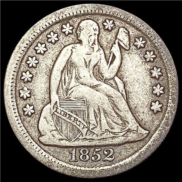 1852 Seated Liberty Dime LIGHTLY CIRCULATED