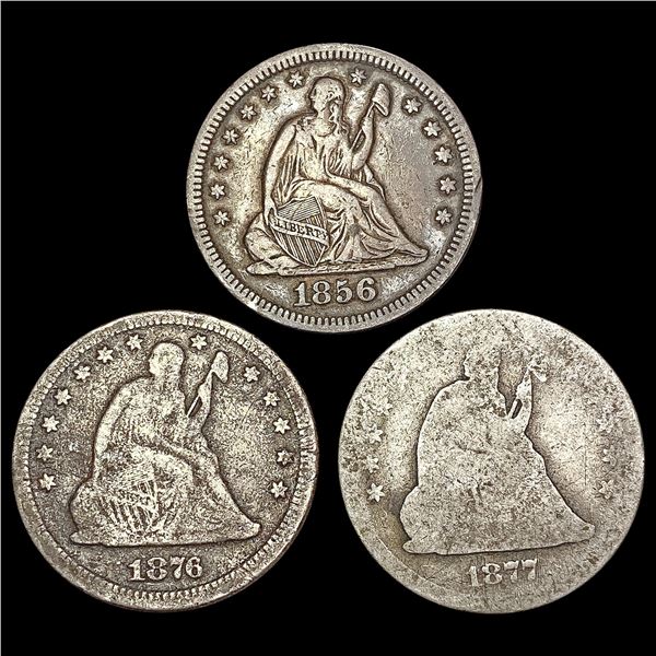 [3] 1856-1877 Seated Liberty Quarter NICELY CIRCULATED