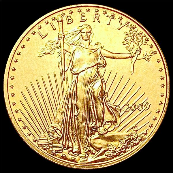 2009 1/10oz Gold $5 Eagle SUPERB GEM BU