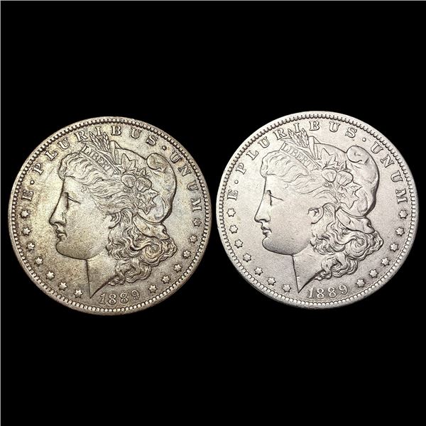 [2] 1889-O Morgan Silver Dollar CLOSELY UNCIRCULATED