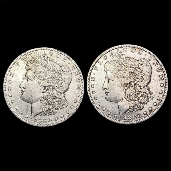[2] 1886-O Morgan Silver Dollar NEARLY UNCIRCULATED