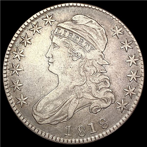 1818 Capped Bust Half Dollar NEARLY UNCIRCULATED