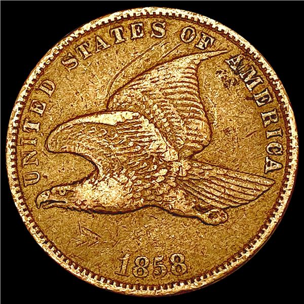 1858 Flying Eagle Cent NEARLY UNCIRCULATED