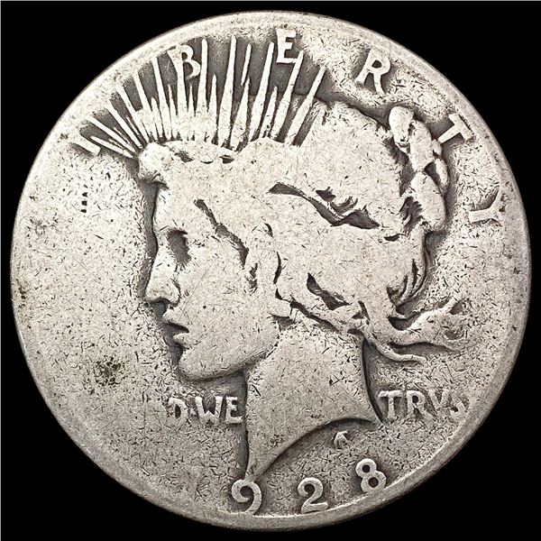 1928 Silver Peace Dollar LIGHTLY CIRCULATED