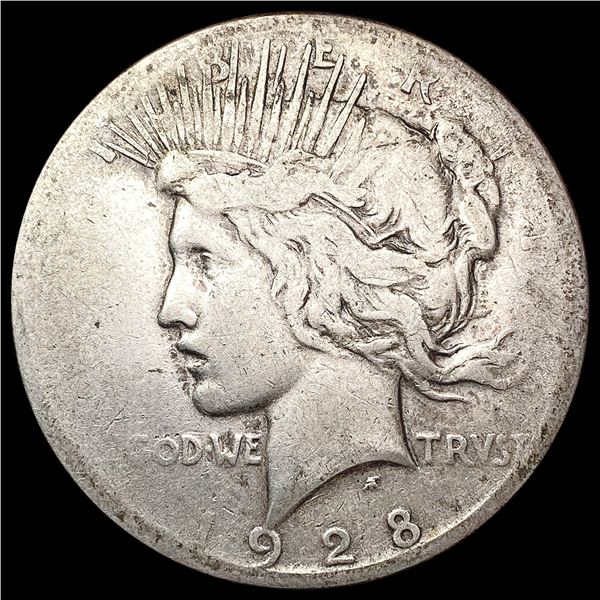 1928 Silver Peace Dollar LIGHTLY CIRCULATED