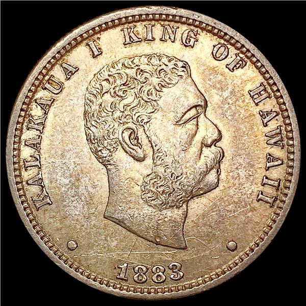 1883 Kingdom of Hawaii Quarter CLOSELY UNCIRCULATED
