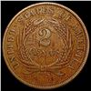 Image 2 : 1864 Small Motto Two Cent Piece CLOSELY UNCIRCULATED