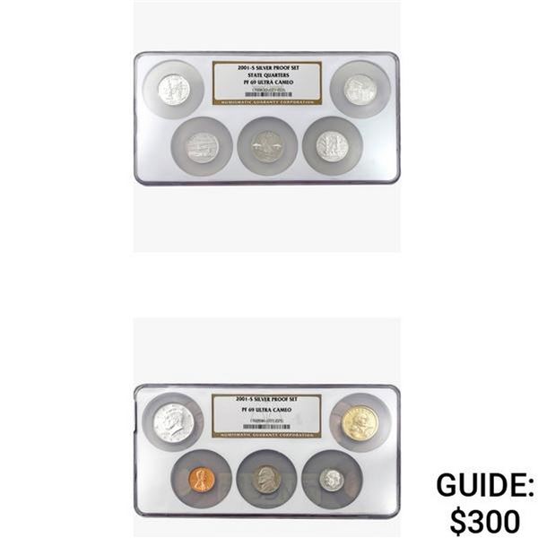 2001-S US Silver Proof Set [10 Coins] NGC PF69 Ultra Cameo