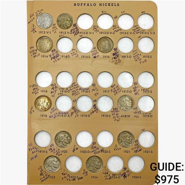 1913-1938 Buffalo Nickel Collection [37 Coins]