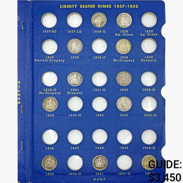 1838-1891 Seated Liberty Dime Set [66 Coins]