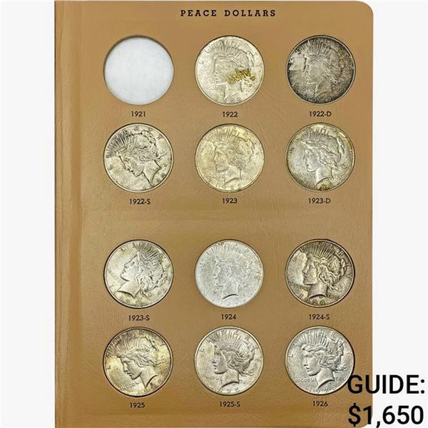 1922-1935 Silver Peace Dollar Set [22 Coins]