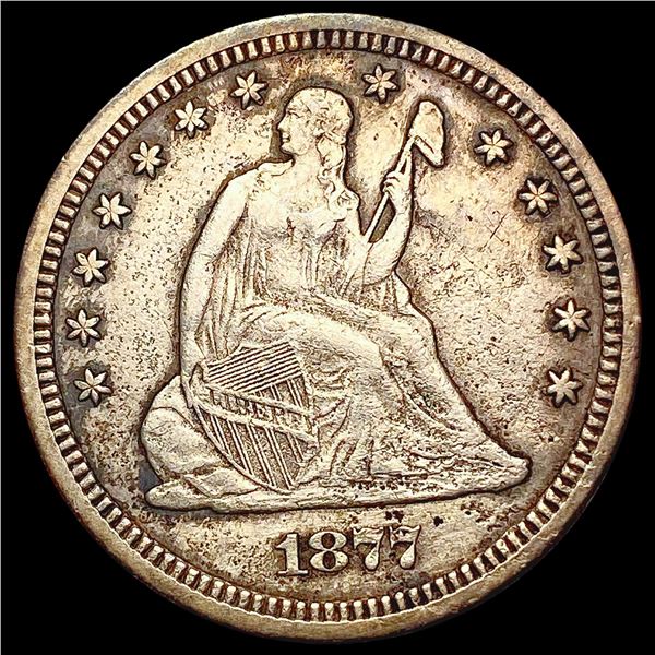1877-S Seated Liberty Quarter CLOSELY UNCIRCULATED
