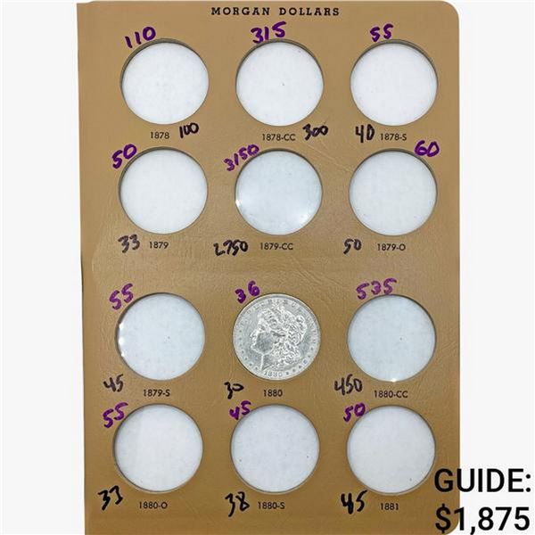 1880-1890 Morgan Silver Dollar Collection [17 Coins]