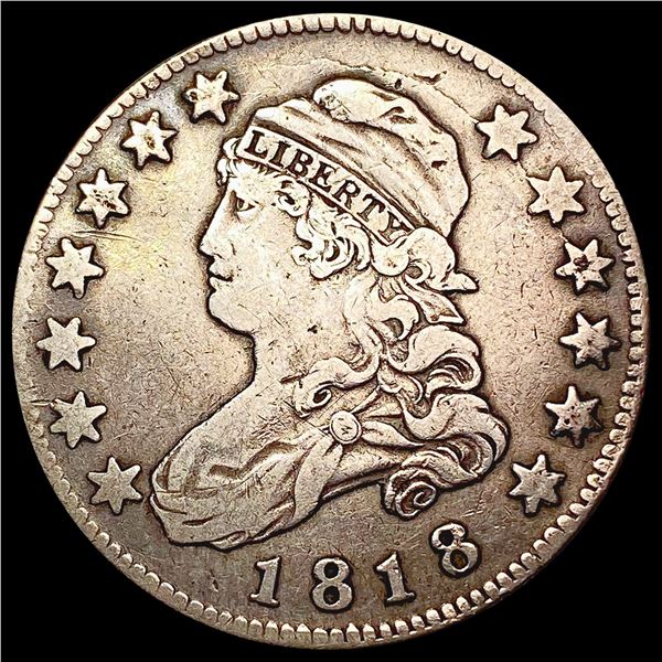 1818 Capped Bust Quarter NICELY CIRCULATED