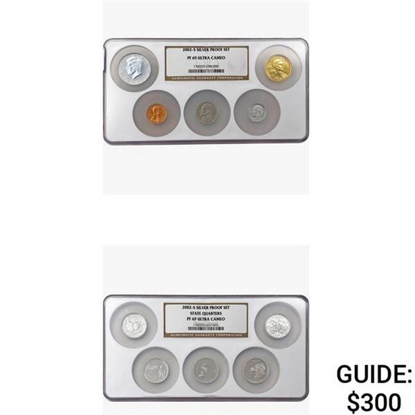 2002-S US Silver Proof Set [10 Coins]