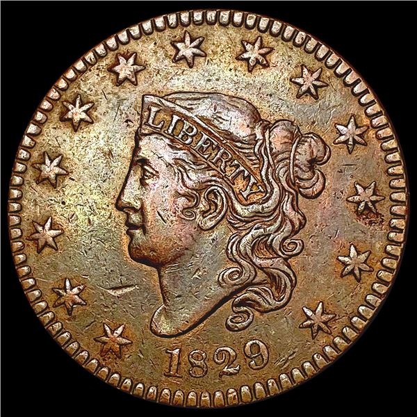 1829 Coronet Head Large Cent NEARLY UNCIRCULATED