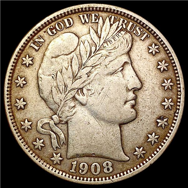 1908-O Barber Half Dollar LIGHTLY CIRCULATED