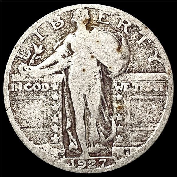 1927-S Standing Liberty Quarter LIGHTLY CIRCULATED