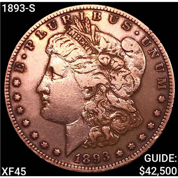 1893-S Morgan Silver Dollar NEARLY UNCIRCULATED