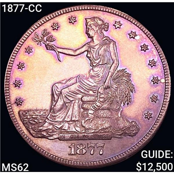1877-CC Silver Trade Dollar UNCIRCULATED