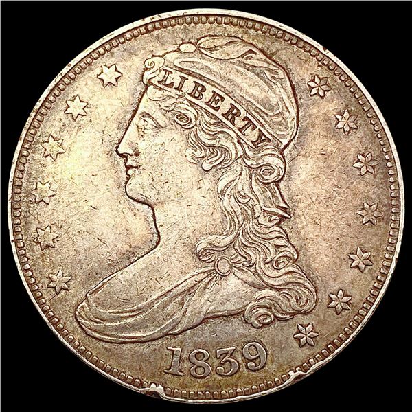 1839 Capped Bust Half Dollar CLOSELY UNCIRCULATED