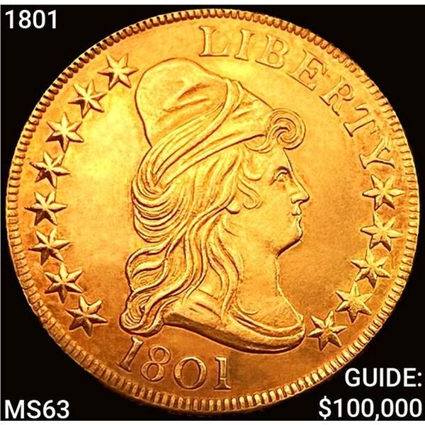 1801 $10 Gold Eagle CHOICE BU