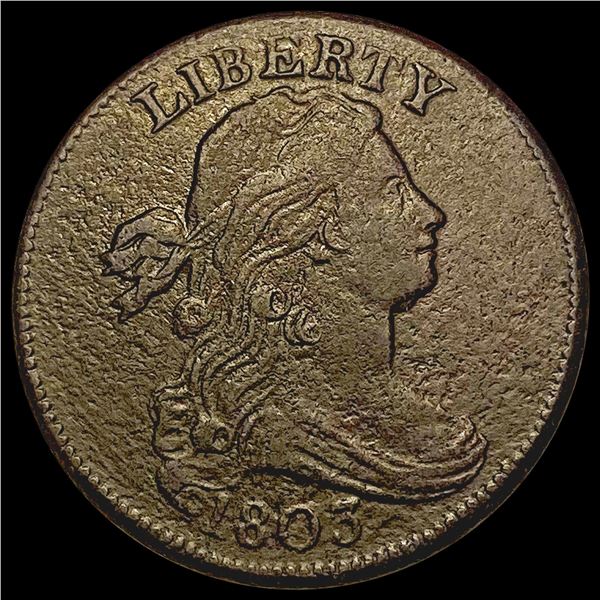 1803 S-247 Draped Bust Large Cent NEARLY UNCIRCULATED