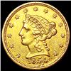 Image 1 : 1854 $2.50 Gold Quarter Eagle CLOSELY UNCIRCULATED