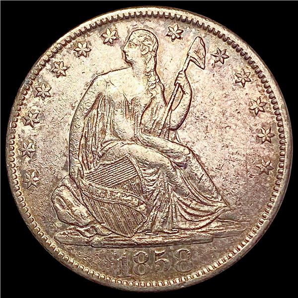 1858-O Seated Liberty Half Dollar NEARLY UNCIRCULATED