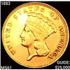Image 1 : 1883 $3 Gold Piece UNCIRCULATED