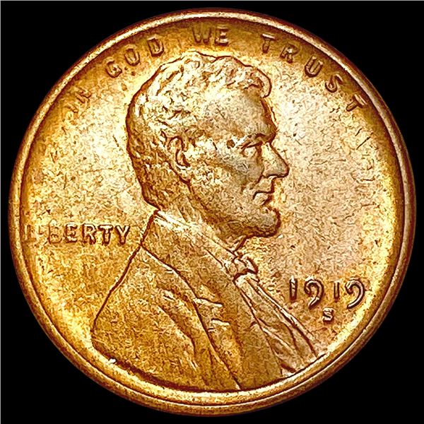 1919-S Indian Head Cent CLOSELY UNCIRCULATED