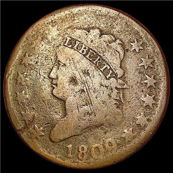 1809 Classic Head Large Cent NICELY CIRCULATED