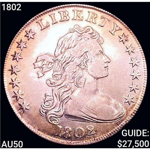 1802 Draped Bust Dollar CLOSELY UNCIRCULATED