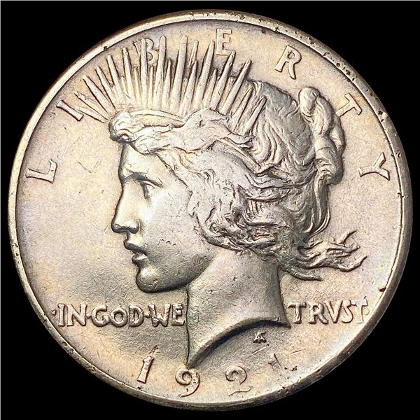 1921 Silver Peace Dollar NEARLY UNCIRCULATED