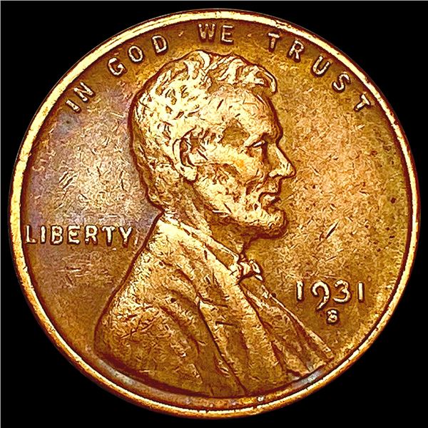 1931-S Wheat Cent CLOSELY UNCIRCULATED