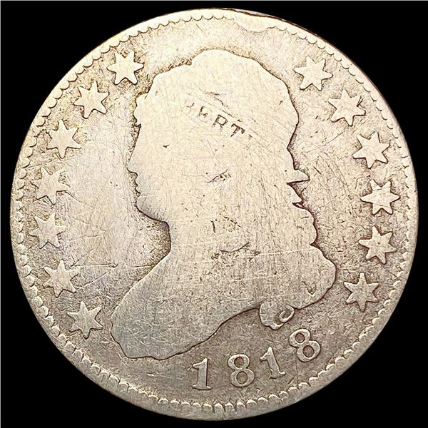 1818 Capped Bust Quarter NICELY CIRCULATED
