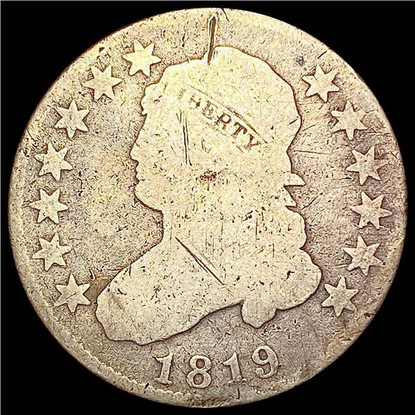 1819 Capped Bust Quarter NICELY CIRCULATED