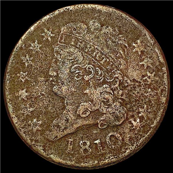 1810 Classic Head Half Cent NICELY CIRCULATED