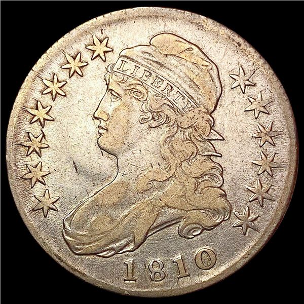 1810 Capped Bust Half Dollar LIGHTLY CIRCULATED