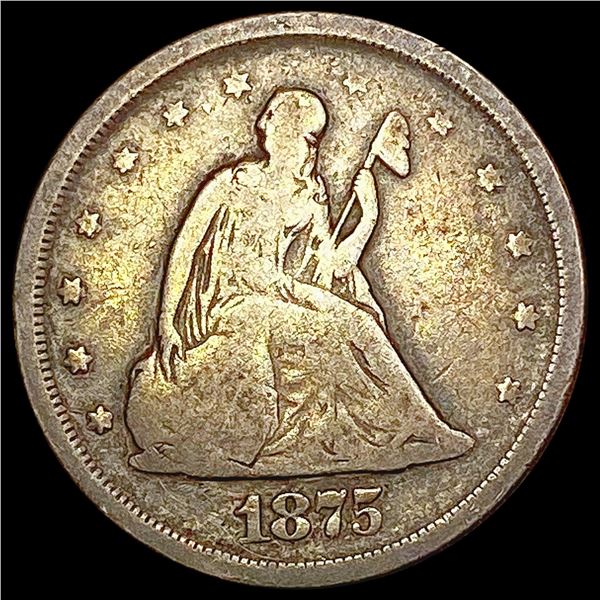 1875-S Twenty Cent Piece NICELY CIRCULATED