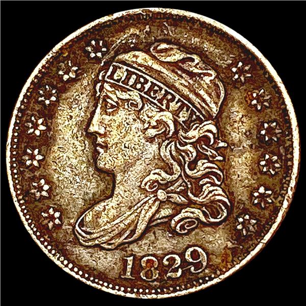 1829 Capped Bust Half Dime NEARLY UNCIRCULATED