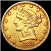 Image 1 : 1881 $5 Gold Half Eagle CLOSELY UNCIRCULATED