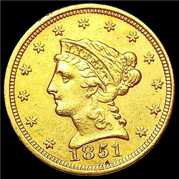 1851 $2.50 Gold Quarter Eagle HIGH GRADE