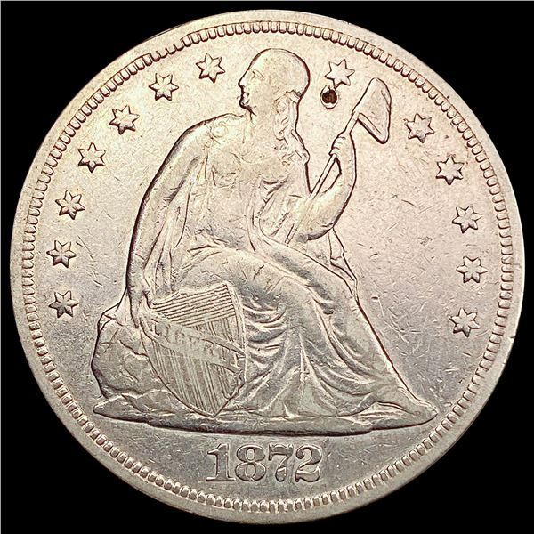 1872 Seated Liberty Dollar NEARLY UNCIRCULATED