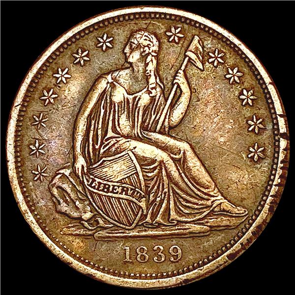 1839-O Huge O Seated Liberty Dime CLOSELY UNCIRCULATED